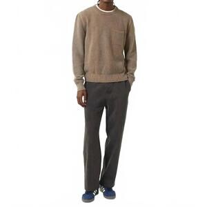 NEW CORRIDOR pocket crewneck top in brown